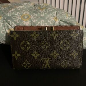Louis Vuitton Brown and Gold Monogram Clutch